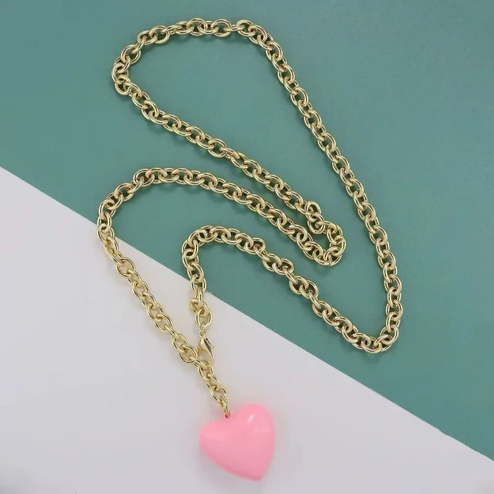 Roxanne Assoulin The Puffy Heart Necklace in cotton candy - Picture 2 of 3